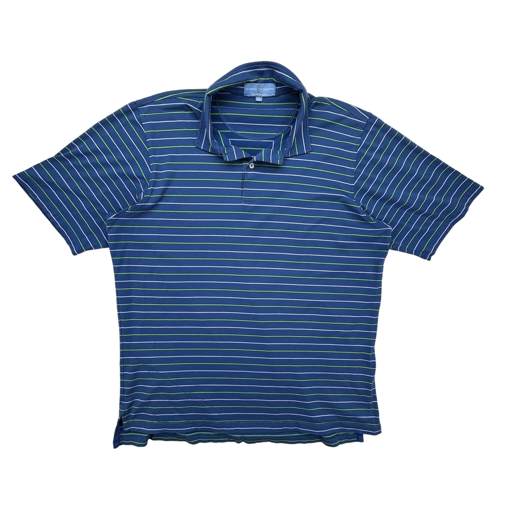 Fairway & Greene Shirt Mens XL Pureformance Golf Polo Performance Top Striped